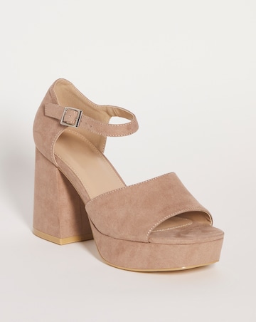 Pavla Heeled Platform Sandals - Extra Wide Fit (EEE)