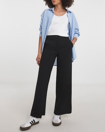 Black Ponte Straight Leg Trouser