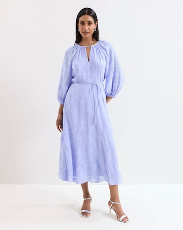 Phase Eight Liona Floral Jaquard Midi Dress