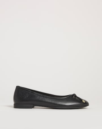Talia Leather Ballerina Shoes Extra Wide EEE Fit
