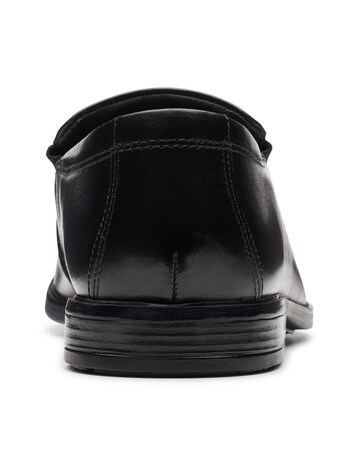 Clarks Howard Edge Shoes Wide Fit - Black