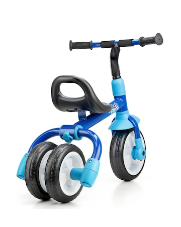 Xootz Switch Rider Folding Balance Bike Trike - Blue