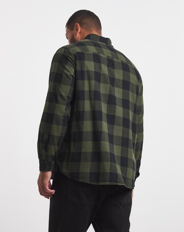 Jack & Jones Gingham Check Shirt - Green/Black