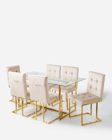Joanna Hope Fallon 6 Seater Table with 6 Chairs