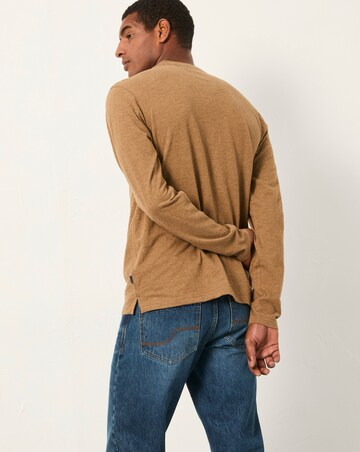 FatFace Woodside Long Sleeve Henley (Regular & Tall) - Tan
