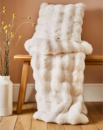 Bubble Faux Fur Throw