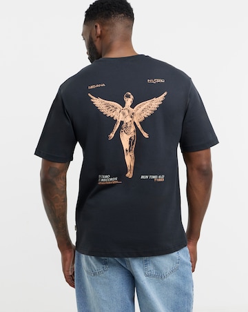 Only & Sons Nirvana Back Graphic T-Shirt - Black