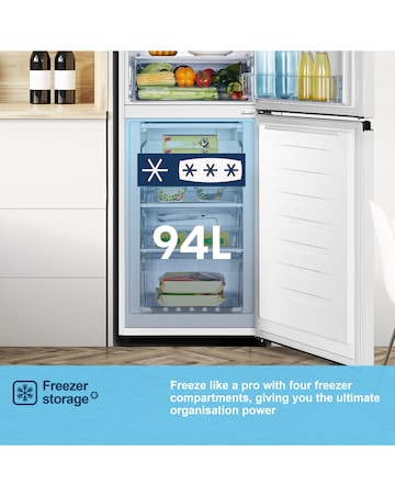 Fridgemaster MC55240E 174cm 50/50 Fridge Freezer White