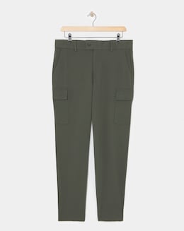 Twill Loose Fit Tapered Cargo Trouser