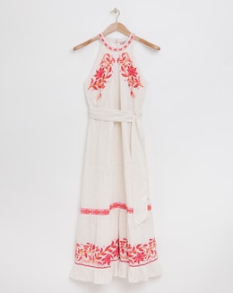 Joe Browns Lucy Halterneck Embroidered Maxi Dress