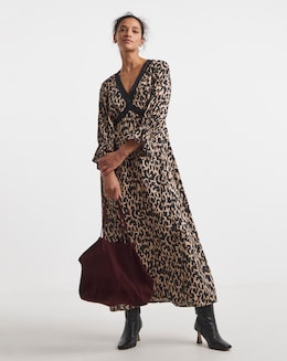 Lace Insert Tea Dress