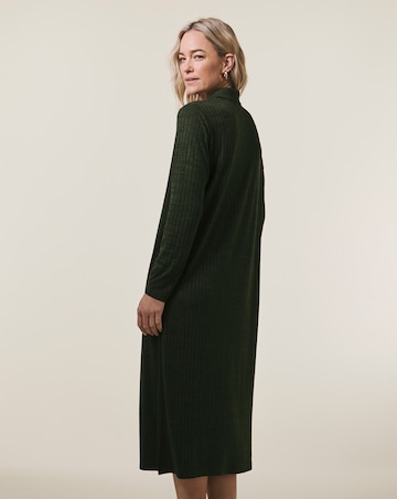 Marl Rib Midi Dress