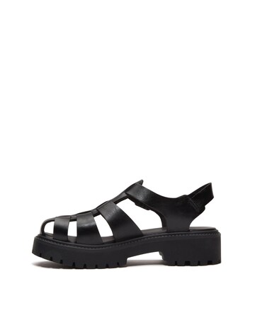 Timberland Stone Street Fisherman Black Full Grain Sandals