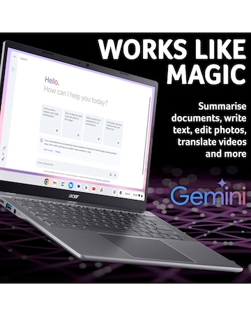 Acer Chromebook Plus 514 - 14in UHD Intel Core i3 8GB 256GB