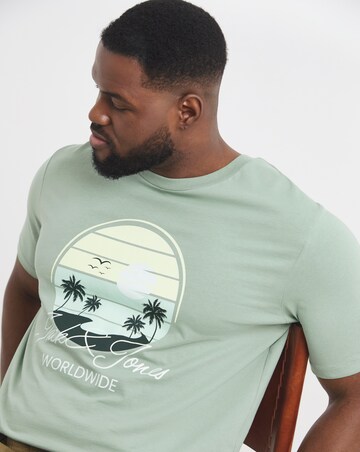 Jack & Jones Palm Graphic T-Shirt - Green