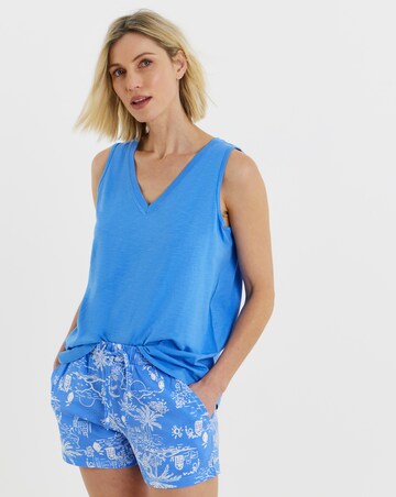 JD Williams Cotton Vest Summer Pyjama Short Set