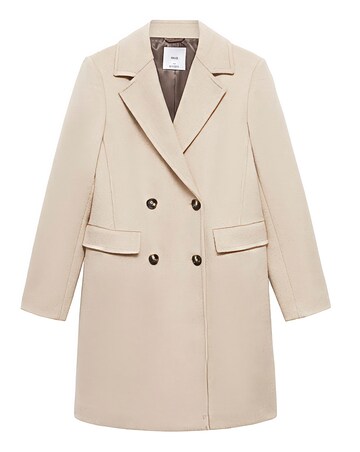Mango Double Breasted Wool Coat