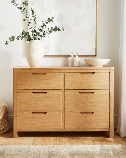 Lorcan Ready Assembled Wooden Large Chest of Drawers