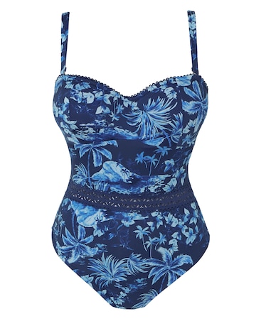Figleaves Lisbon Bandeau Underwired Swimsuit
