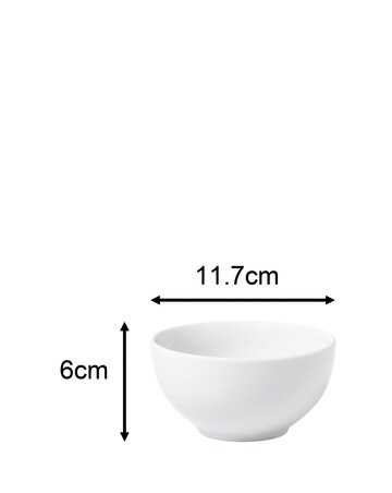 Waterside White Coupe 42 Piece Dinner Set