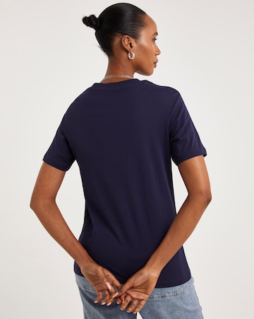 Navy Crew Neck Short Sleeve T-shirt