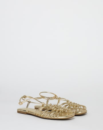 Cinder Tubular Woven Flat Sandals - Extra Wide Fit (EEE)