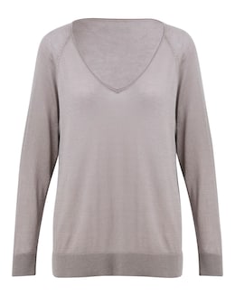 Anthology Fine Gauge V Neck Jumper