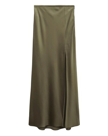 Mango Split Satin Maxi Skirt