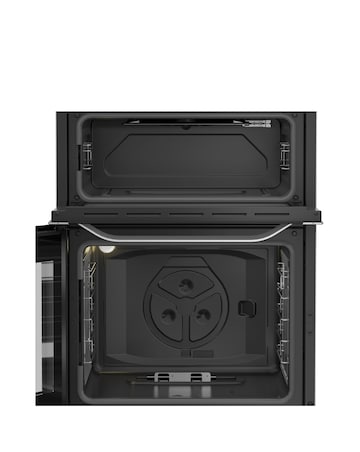 Hotpoint HDG6GDCWX 60cm Gas Double Cooker with Glass Lid Stainless Steel Install
