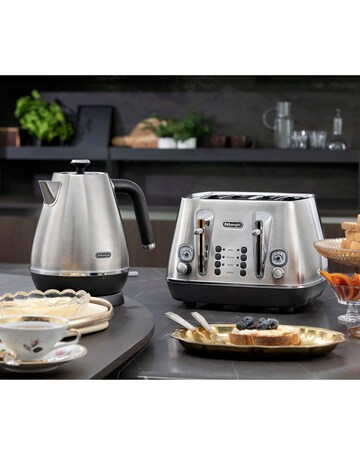 De'Longhi CTI4003.M Distinta X 4 Slice Stainless Steel Toaster