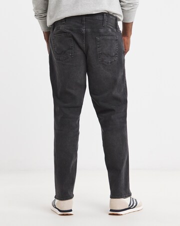 Jack & Jones Loose Tapered Fit Mike Jeans in Washed Black