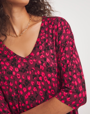 3/4 Sleeve Longline Top