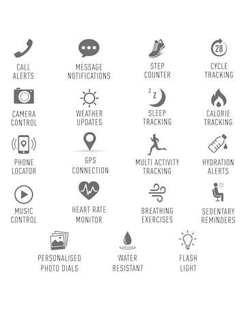 Reflex Active Nexus Lite Silicone Strap Smart Watch - Denim Grey