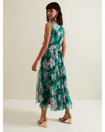 Phase Eight Chiffon Printed Wrap Dress