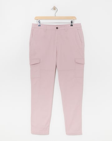 Blush Stretch Utility Tapered Chino Trousers