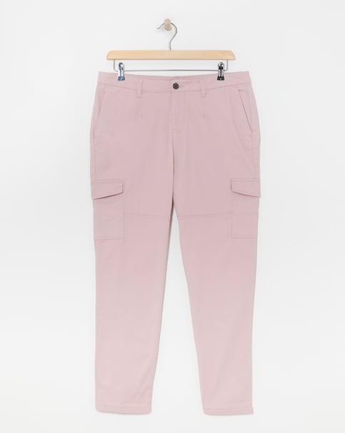 Stretch Utility Tapered Chino Trousers - Blush
