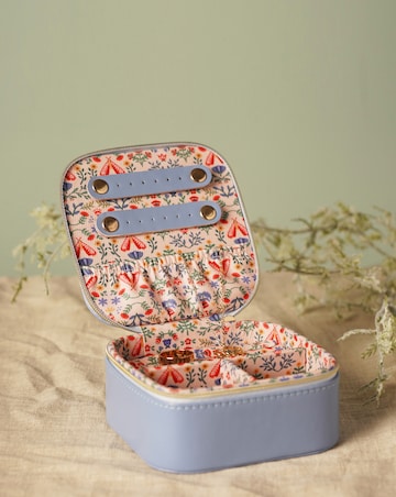 Sophia Lane Blue Floral Jewellery Box