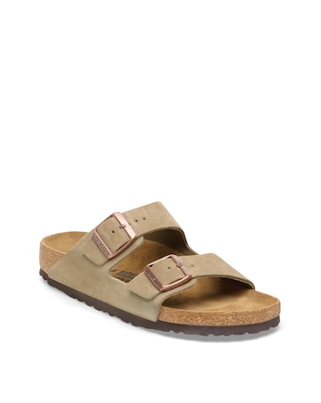 Birkenstock Classic Suede Arizona Sandals - Taupe