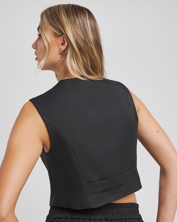 Flounce London Black Tailored Waistcoat
