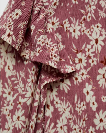 Mango Floral Shoulder Ruffle Top