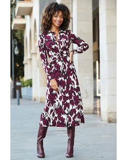 Sosander Ikat Twist Front Dress