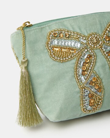 Accessorize Bow Velvet Coin Purse