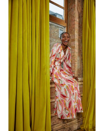 FatFace Peony Painted Leaves Maxi Dress