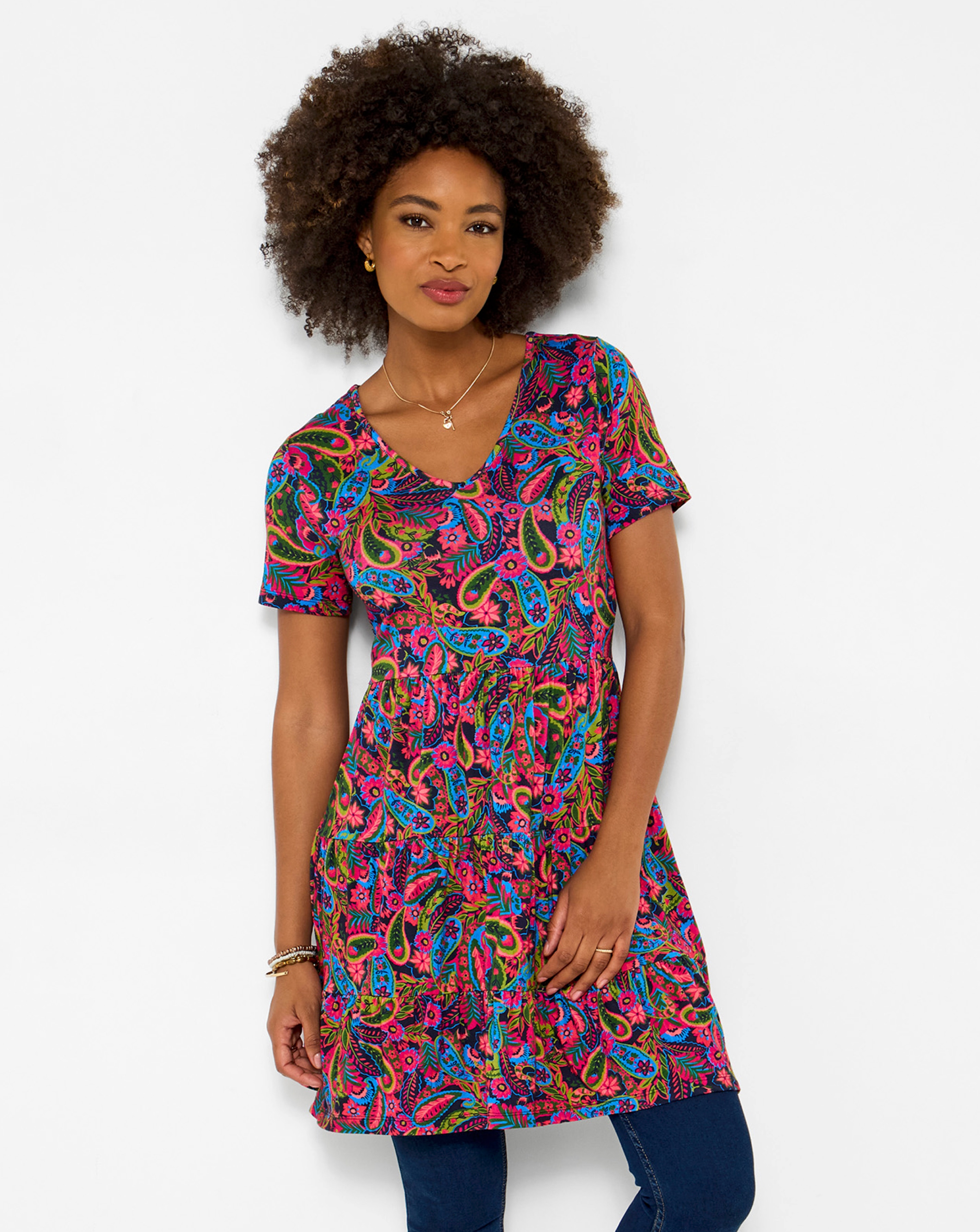 Joe Browns Boho Embroidered Jersey Tunic Top | Ambrose Wilson