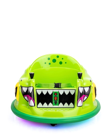 Xootz Kids Electric Dinosaur Bumper Car Ride-On - Green