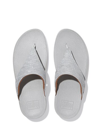 Fitflop Lulu Glitter Splash Toe Post Flip Flops D Fit