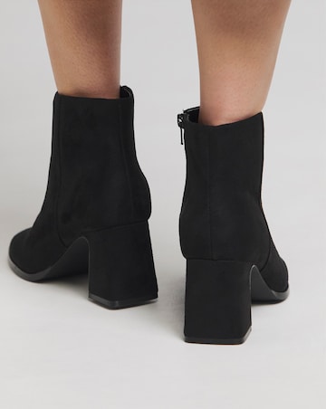 Loise Block Heel Ankle Boots Extra Wide EEE Fit