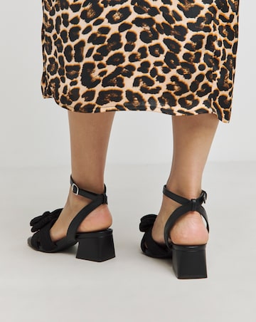 Monet Double Bow Low Block Heel - Extra Wide Fit (EEE)