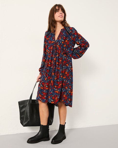 FatFace Steph Folk Floral Dress