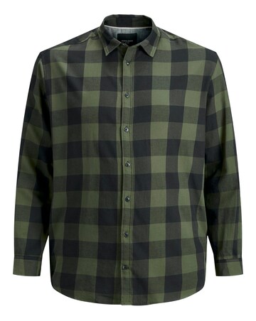 Jack & Jones Gingham Check Shirt - Green/Black